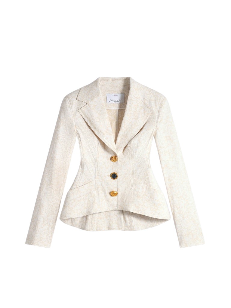 Schiaparelli Oversized Measuring Tape Jacket