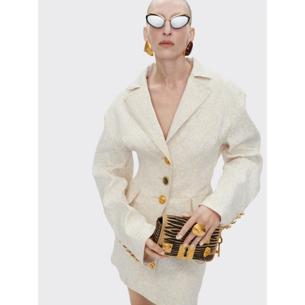 Schiaparelli Oversized Measuring Tape Jacket Jackets in Schiaparelli Authentic Luxury Fashion at Coveti