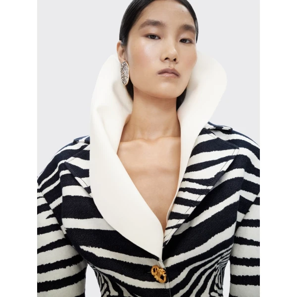 Schiaparelli Oversized Measuring Tape Jacket Jackets in Schiaparelli Authentic Luxury Fashion at Coveti