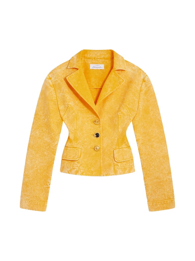 Schiaparelli Oversized Measuring Tape Jacket