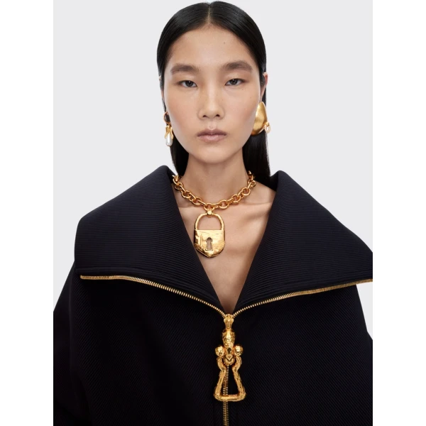 Schiaparelli Oversized Neoprene Bomber Jackets in Schiaparelli Authentic Luxury Fashion at Coveti
