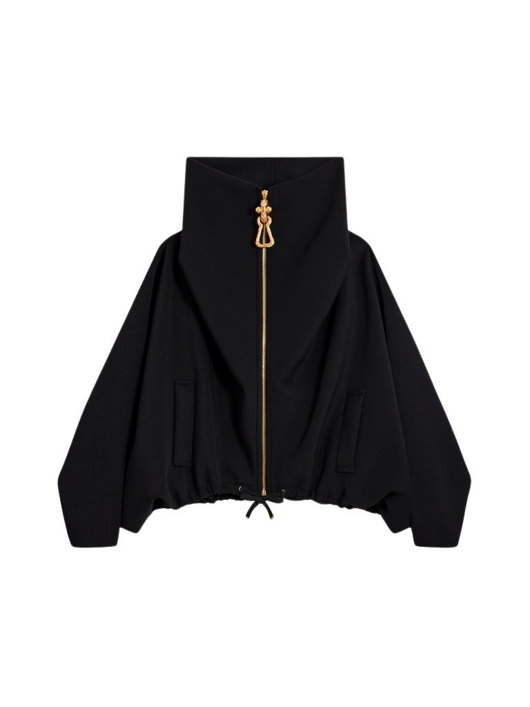 Schiaparelli Oversized Neoprene Bomber Jacket