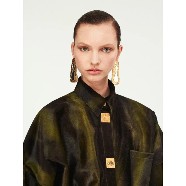 Schiaparelli Oversized Shirt Tops in Schiaparelli Authentic Luxury Fashion at Coveti