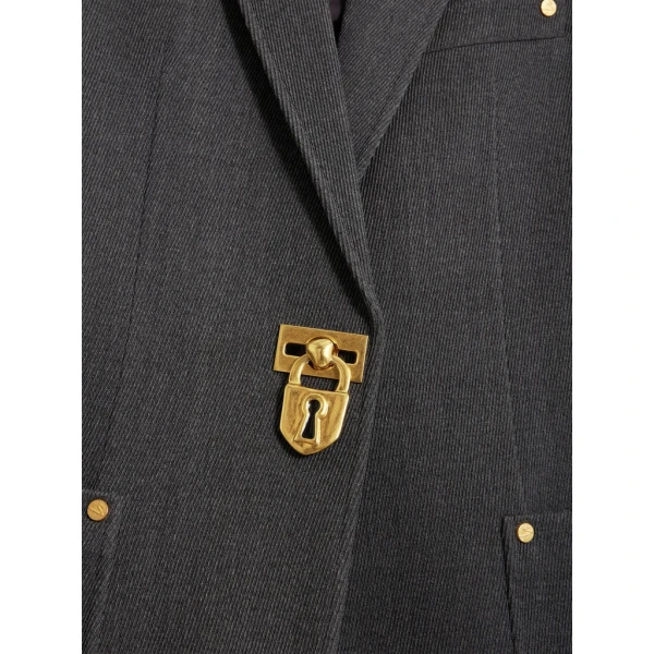 Schiaparelli Padlock Jacket Jackets in Schiaparelli Authentic Luxury Fashion at Coveti