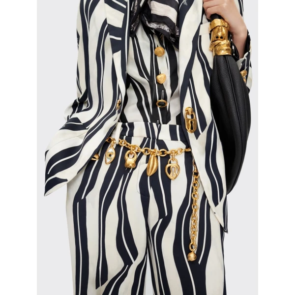 Schiaparelli Paintbrush Boyfit Trousers Pants in Schiaparelli Authentic Luxury Fashion at Coveti