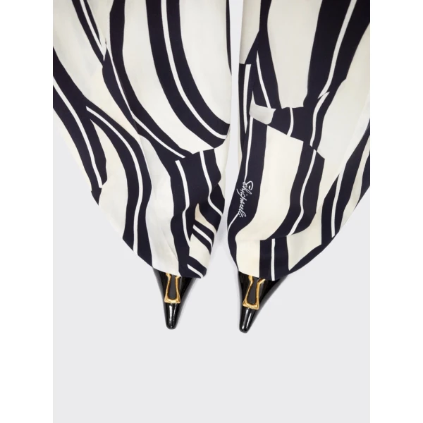 Schiaparelli Paintbrush Boyfit Trousers Pants in Schiaparelli Authentic Luxury Fashion at Coveti