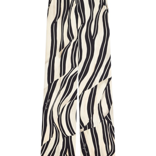 Schiaparelli Paintbrush Boyfit Trousers Pants in Schiaparelli Authentic Luxury Fashion at Coveti