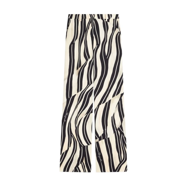 Schiaparelli Paintbrush Boyfit Trousers Pants in Schiaparelli Authentic Luxury Fashion at Coveti