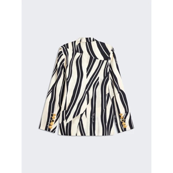 Schiaparelli Paintrbush Padlock Blazer Jacket Jackets in Schiaparelli Authentic Luxury Fashion at Coveti