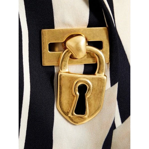 Schiaparelli Paintrbush Padlock Blazer Jacket Jackets in Schiaparelli Authentic Luxury Fashion at Coveti