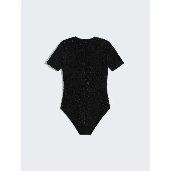 Schiaparelli Paisley-Pattern Bodysuit Bodysuit in Schiaparelli Authentic Luxury Fashion at Coveti
