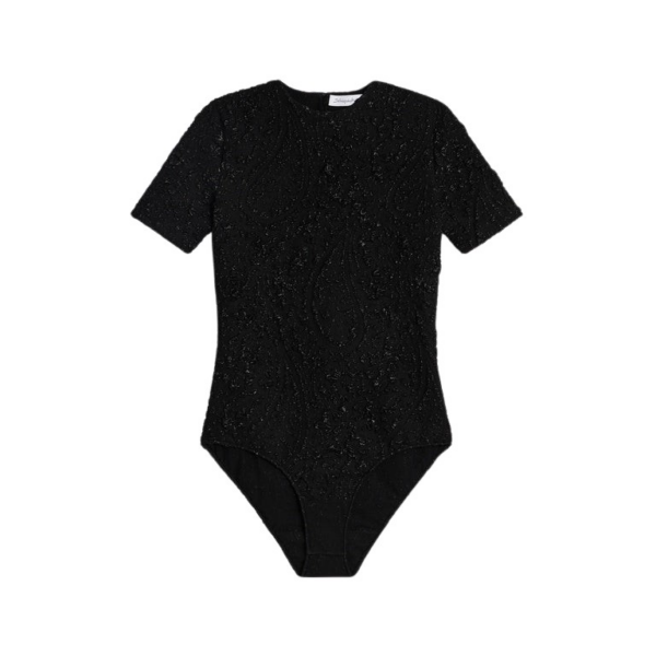 Schiaparelli Paisley-Pattern Bodysuit Bodysuit in Schiaparelli Authentic Luxury Fashion at Coveti