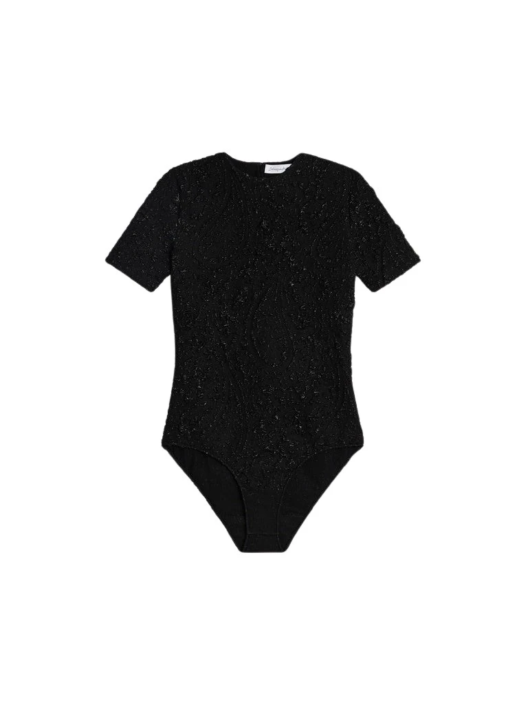 Schiaparelli-Paisley-Pattern-Bodysuit48421_nobg Schiaparelli Paisley-Pattern Bodysuit Bodysuit in Schiaparelli Authentic Luxury Fashion at Coveti