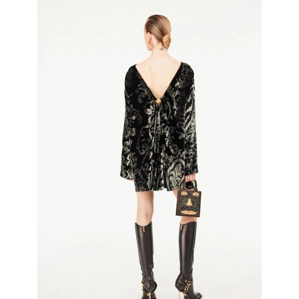 Schiaparelli Paisley-Pattern Short Dress Dresses in Schiaparelli Authentic Luxury Fashion at Coveti