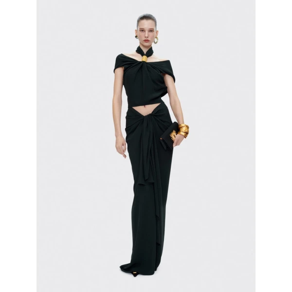Schiaparelli Pareo Bow Skirt Skirts in Schiaparelli Authentic Luxury Fashion at Coveti