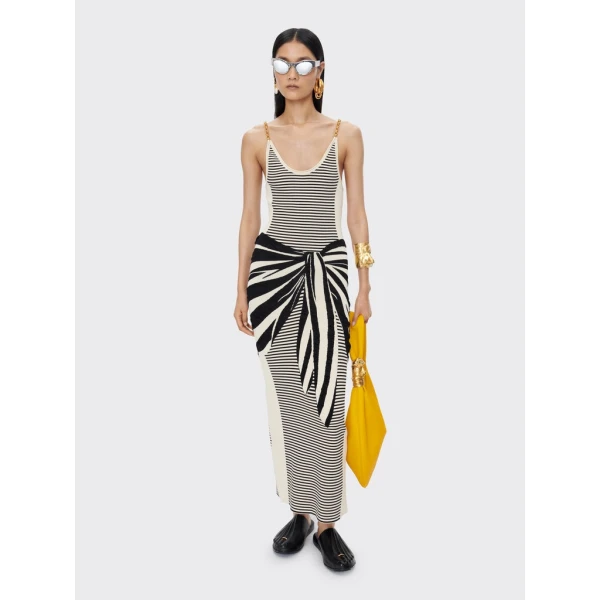 Schiaparelli Pareo Trompe L'Oeil Dress Dresses in Schiaparelli Authentic Luxury Fashion at Coveti