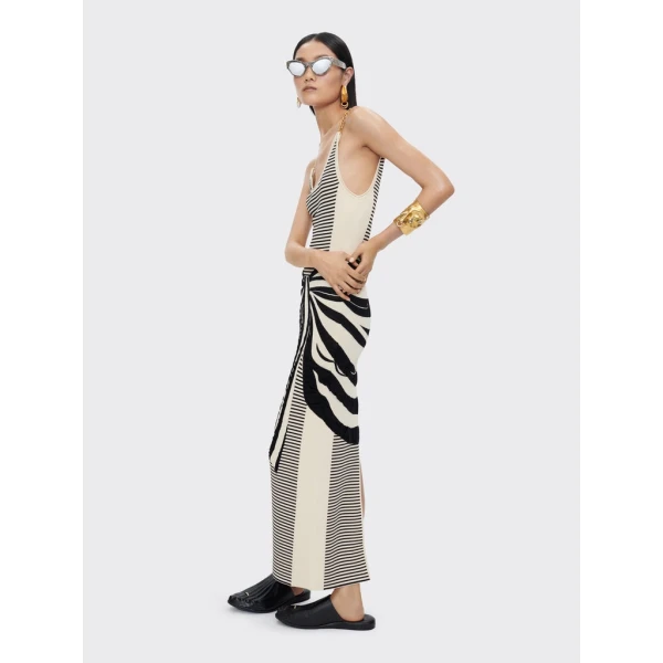 Schiaparelli Pareo Trompe L'Oeil Dress Dresses in Schiaparelli Authentic Luxury Fashion at Coveti