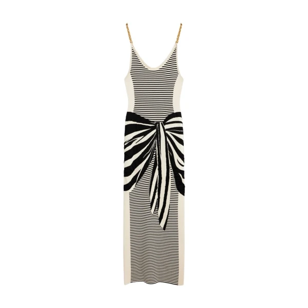 Schiaparelli Pareo Trompe L'Oeil Dress Dresses in Schiaparelli Authentic Luxury Fashion at Coveti