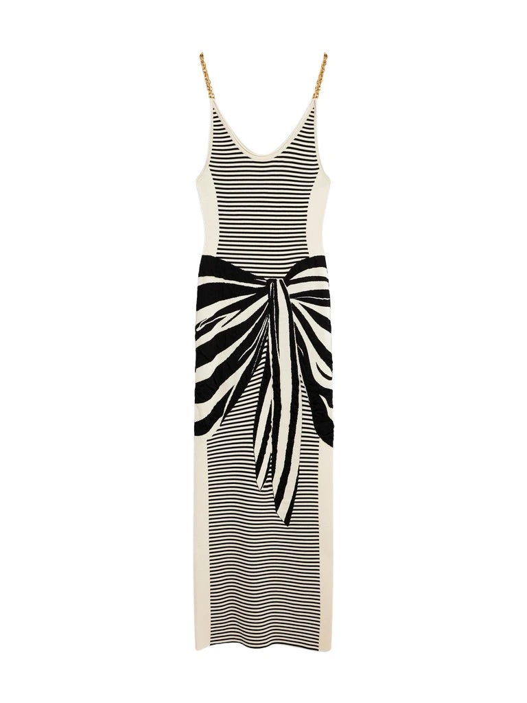 Schiaparelli-Pareo-Trompe-LOeil-Dress77213_nobg Schiaparelli Pareo Trompe L'Oeil Dress Dresses in Schiaparelli Authentic Luxury Fashion at Coveti