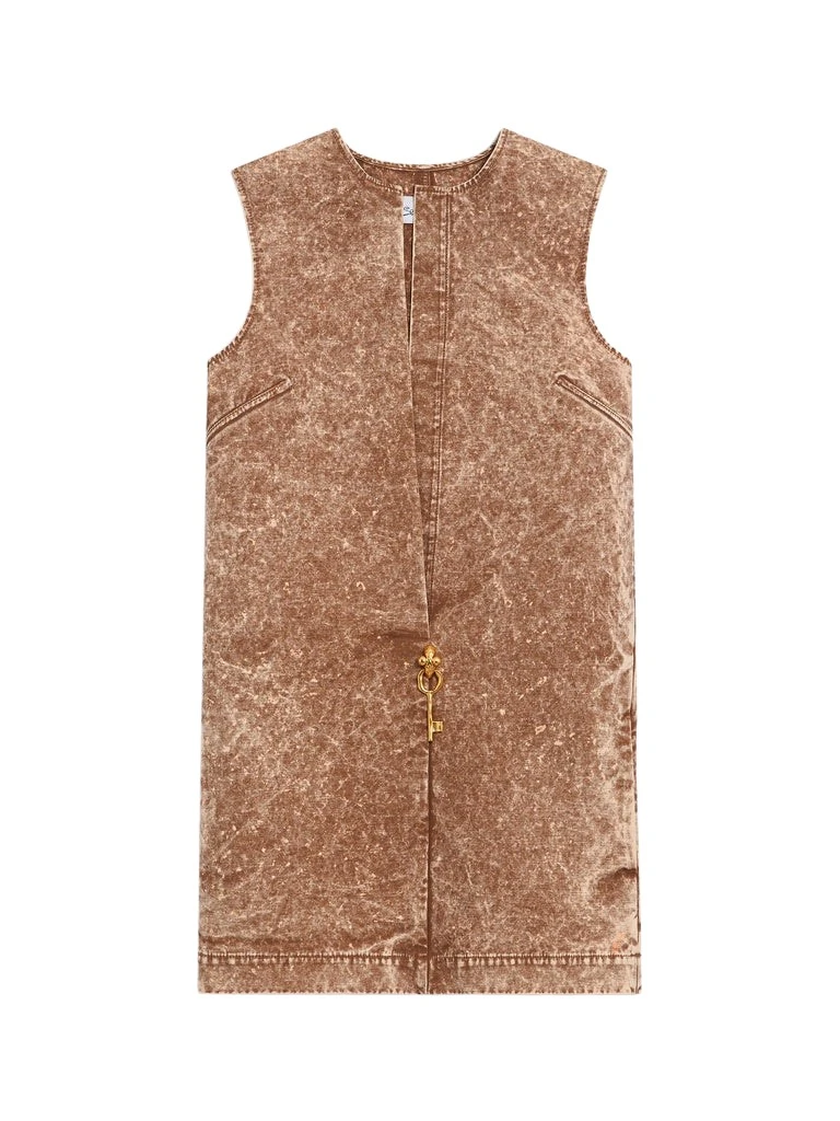 Schiaparelli-Perfect-Cotton-Sleeveless-Dress68054_nobg Schiaparelli Perfect Cotton Sleeveless Dress Dresses in Schiaparelli Authentic Luxury Fashion at Coveti