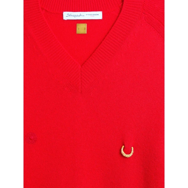 Schiaparelli Pierced Jumper Knitwear in Schiaparelli Authentic Luxury Fashion at Coveti