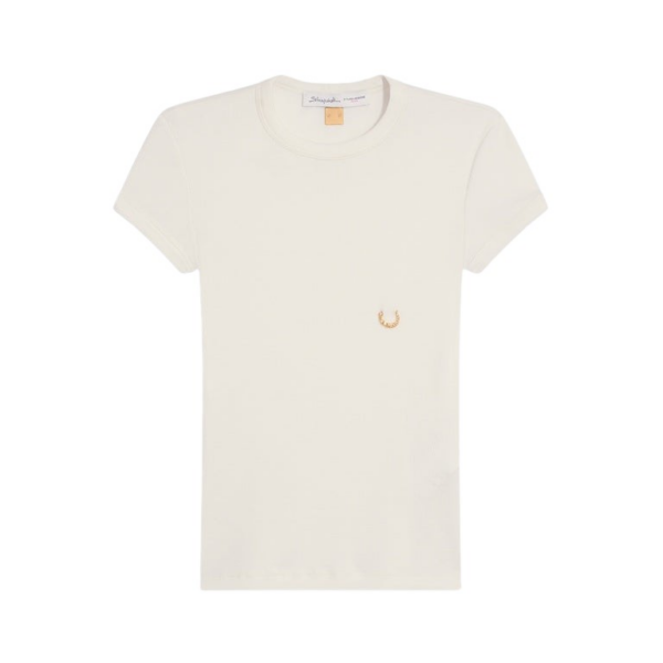 Schiaparelli Pierced T-Shirt Tops in Schiaparelli Authentic Luxury Fashion at Coveti
