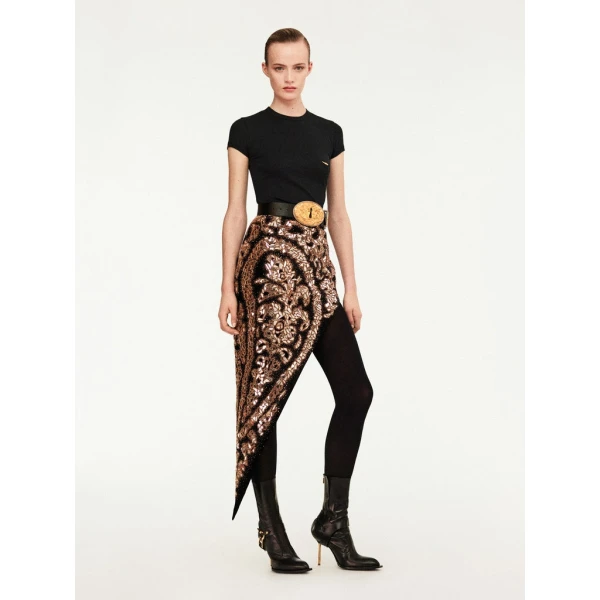 Schiaparelli Pierced T-Shirt Tops in Schiaparelli Authentic Luxury Fashion at Coveti