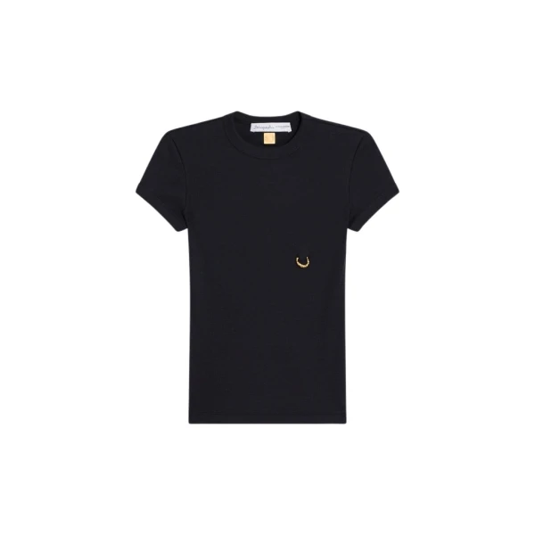 Schiaparelli Pierced T-Shirt Tops in Schiaparelli Authentic Luxury Fashion at Coveti