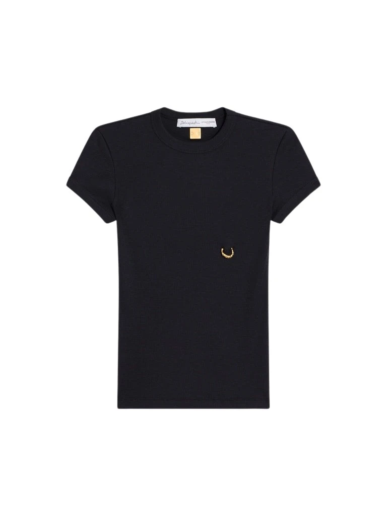 Schiaparelli-Pierced-T-Shirt-481952_nobg Schiaparelli Pierced T-Shirt Tops in Schiaparelli Authentic Luxury Fashion at Coveti