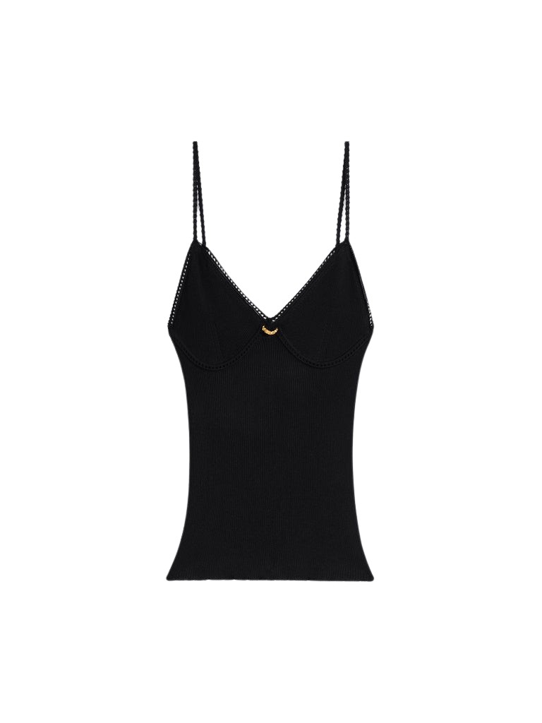 Schiaparelli Piercing Camisole Tops in Schiaparelli Authentic Luxury Fashion at Coveti