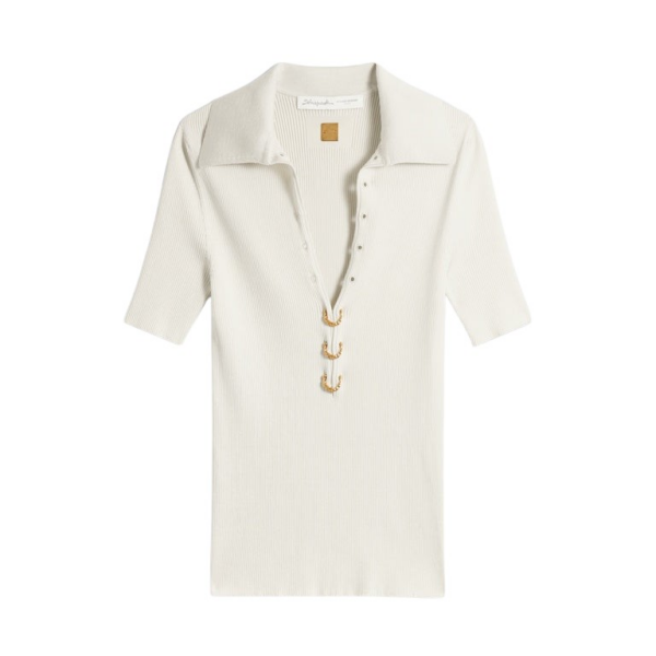 Schiaparelli Piercings Polo Tops in Schiaparelli Authentic Luxury Fashion at Coveti
