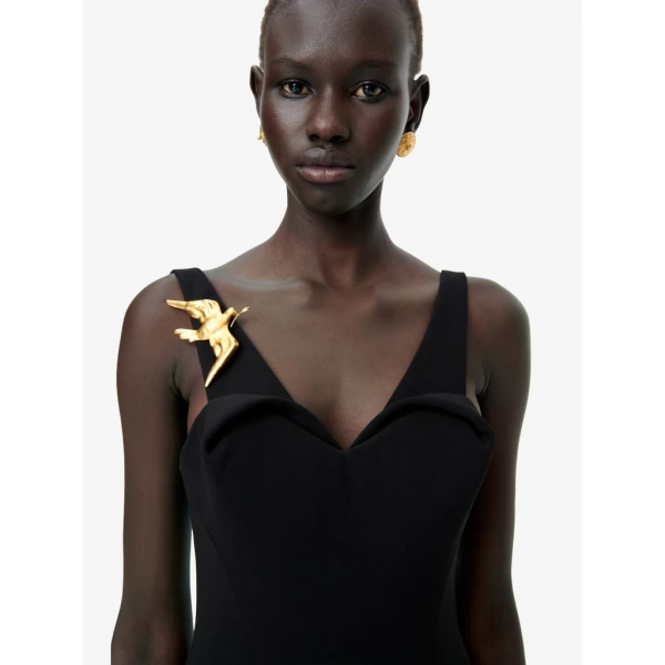 Schiaparelli Puffed DÉColletÉ Dress Dresses in Schiaparelli Authentic Luxury Fashion at Coveti