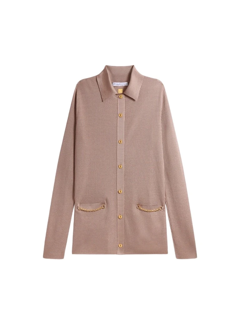 Schiaparelli-Pyjama-Shirt-376390_nobg Schiaparelli Pyjama Shirt Tops in Schiaparelli Authentic Luxury Fashion at Coveti