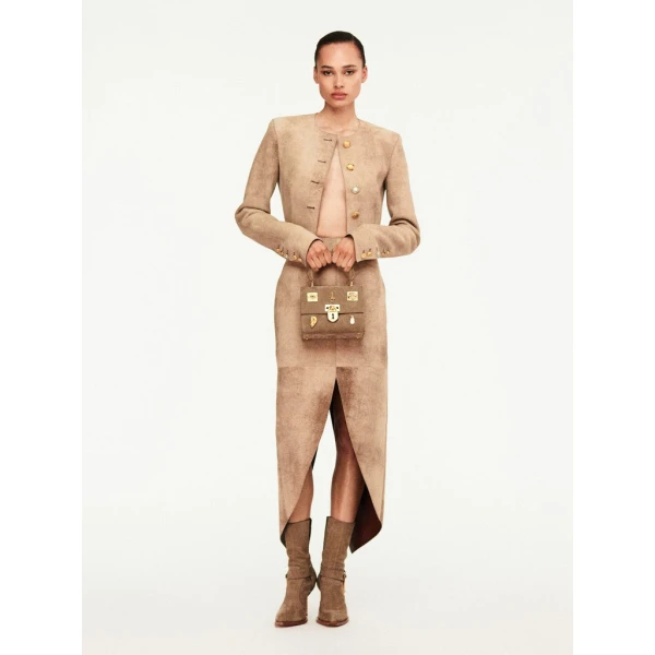 Schiaparelli Round Hem Pencil Skirt Skirts in Schiaparelli Authentic Luxury Fashion at Coveti
