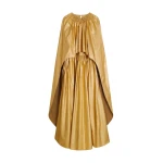 Schiaparelli Ruched Cape Dress Dresses in Schiaparelli Authentic Luxury Fashion at Coveti