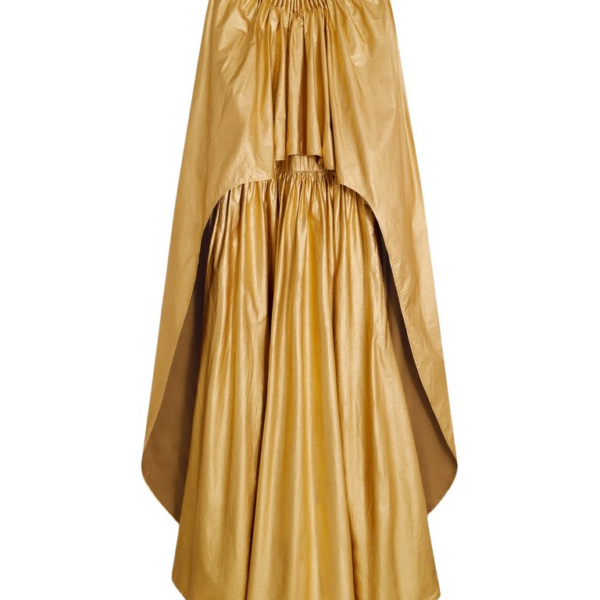 Schiaparelli Ruched Cape Dress Dresses in Schiaparelli Authentic Luxury Fashion at Coveti