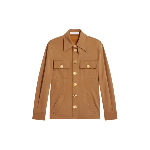 Schiaparelli Safari Cupro Shirt Tops in Schiaparelli Authentic Luxury Fashion at Coveti