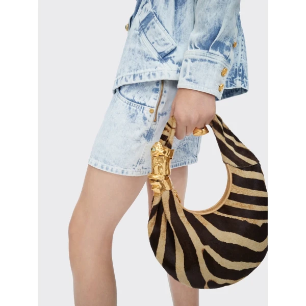 Schiaparelli Safari Denim Shirt Tops in Schiaparelli Authentic Luxury Fashion at Coveti