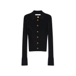 Schiaparelli-Satin-Bias-Cardigan-367769_nobg Schiaparelli Satin Bias Cardigan Knitwear in Schiaparelli Authentic Luxury Fashion at Coveti