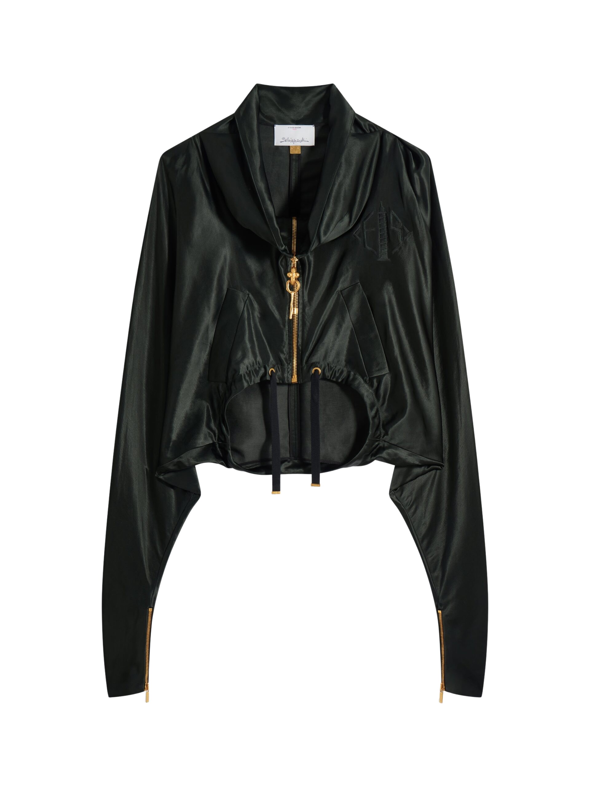 Schiaparelli Satin Bomber Jacket