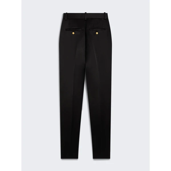 Schiaparelli Satin Cigarette Pants Pants in Schiaparelli Authentic Luxury Fashion at Coveti