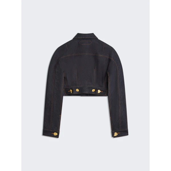 Schiaparelli Short Jacket With Rounded Sleeves Jackets in Schiaparelli Authentic Luxury Fashion at Coveti