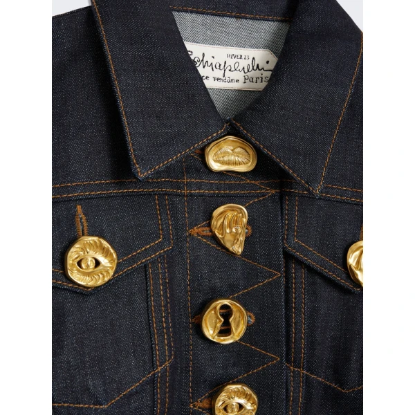 Schiaparelli Short Jacket With Rounded Sleeves Jackets in Schiaparelli Authentic Luxury Fashion at Coveti