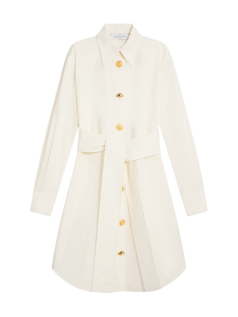 Schiaparelli Short Shirt Dress Dresses in Schiaparelli Authentic Luxury Fashion at Coveti
