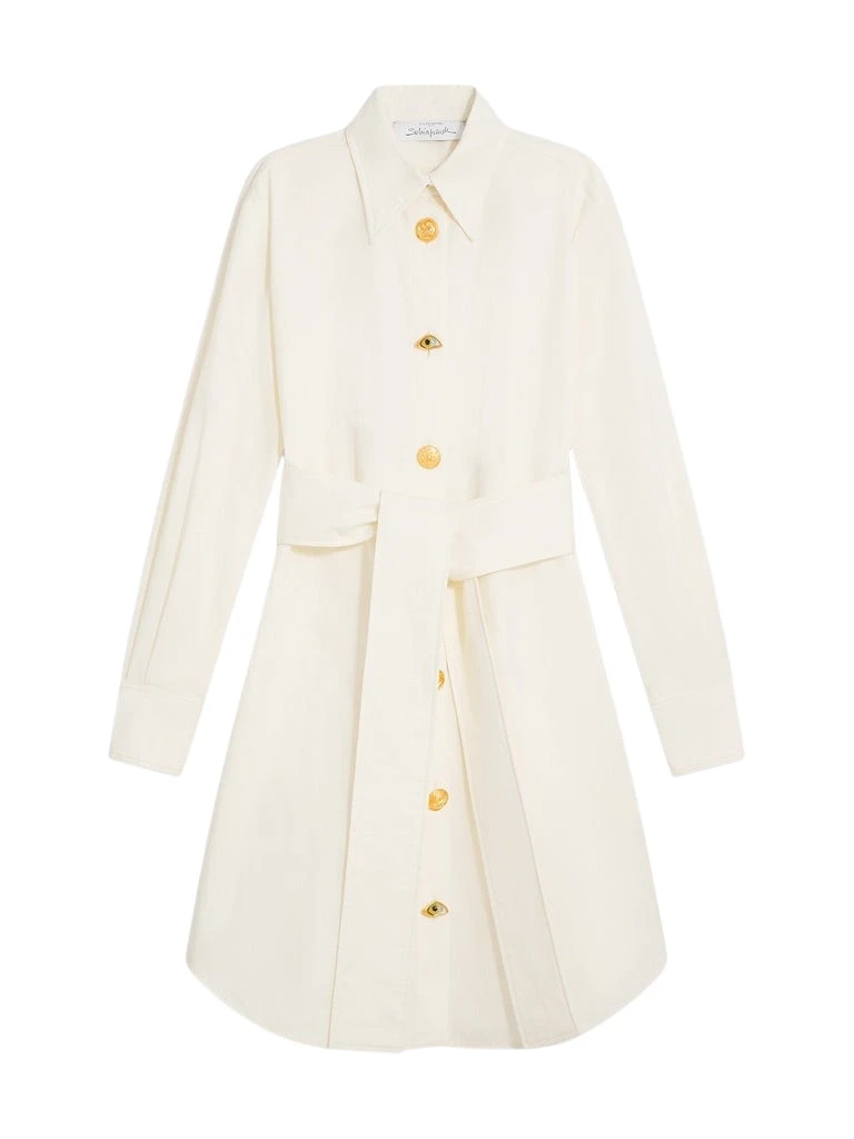 Schiaparelli-Short-Shirt-Dress-328602_nobg Schiaparelli Short Shirt Dress Dresses in Schiaparelli Authentic Luxury Fashion at Coveti