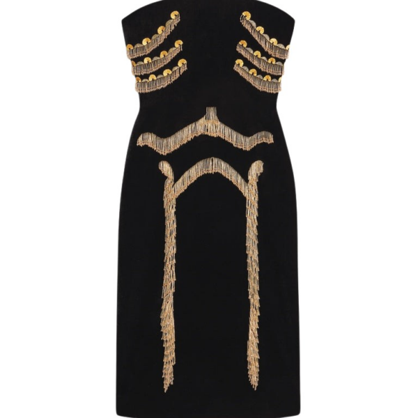 Schiaparelli Skeleton Bustier Dress Dresses in Schiaparelli Authentic Luxury Fashion at Coveti