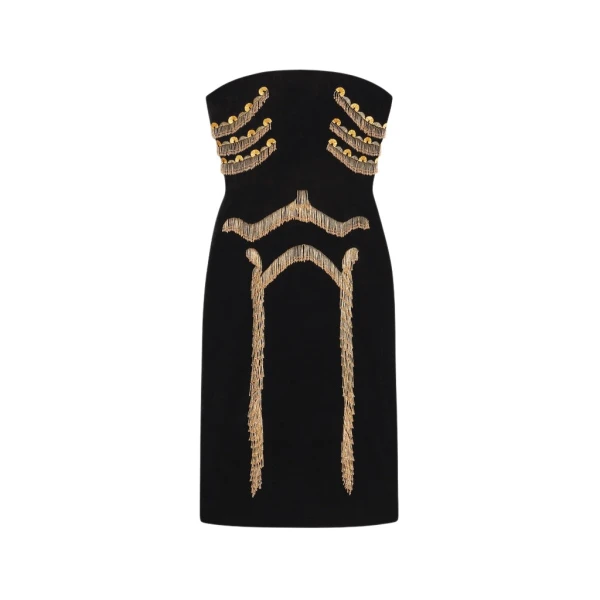 Schiaparelli Skeleton Bustier Dress Dresses in Schiaparelli Authentic Luxury Fashion at Coveti