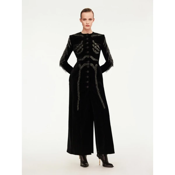 Schiaparelli Skeleton Dress-Coat Coats in Schiaparelli Authentic Luxury Fashion at Coveti