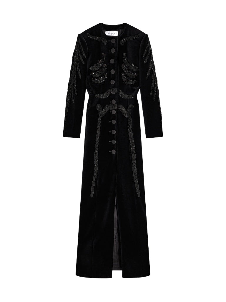Schiaparelli Skeleton Dress-Coat Coats in Schiaparelli Authentic Luxury Fashion at Coveti