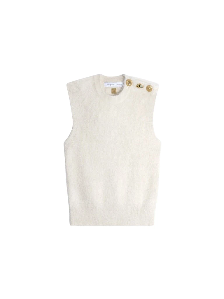 Schiaparelli-Sleeveless-Jumper62540_nobg Schiaparelli Sleeveless Jumper Knitwear in Schiaparelli Authentic Luxury Fashion at Coveti